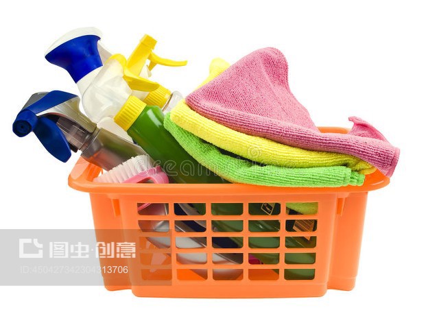 带清洁的篮子Basket with cleaning